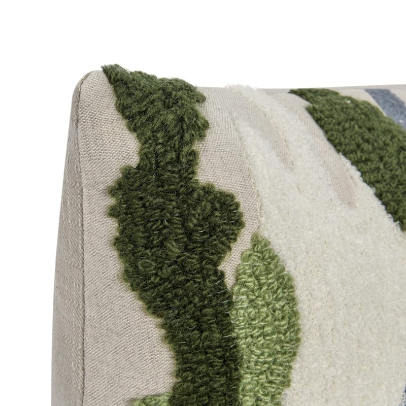 Villa by Classic Home Caney 22" Linen Blend Throw Pillow