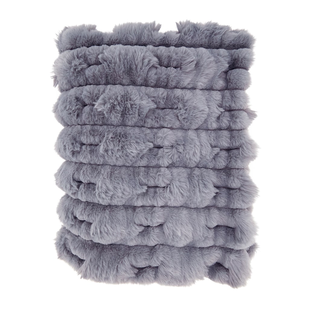Furry Haven Faux Rabbit Fur Throw