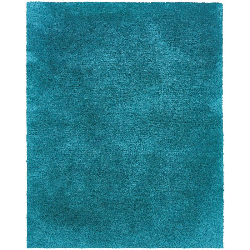 HomeRoots Solid Color Shag Rectangle Area Rug - 62.99 in. x 38.98 in. x 1.60 in.