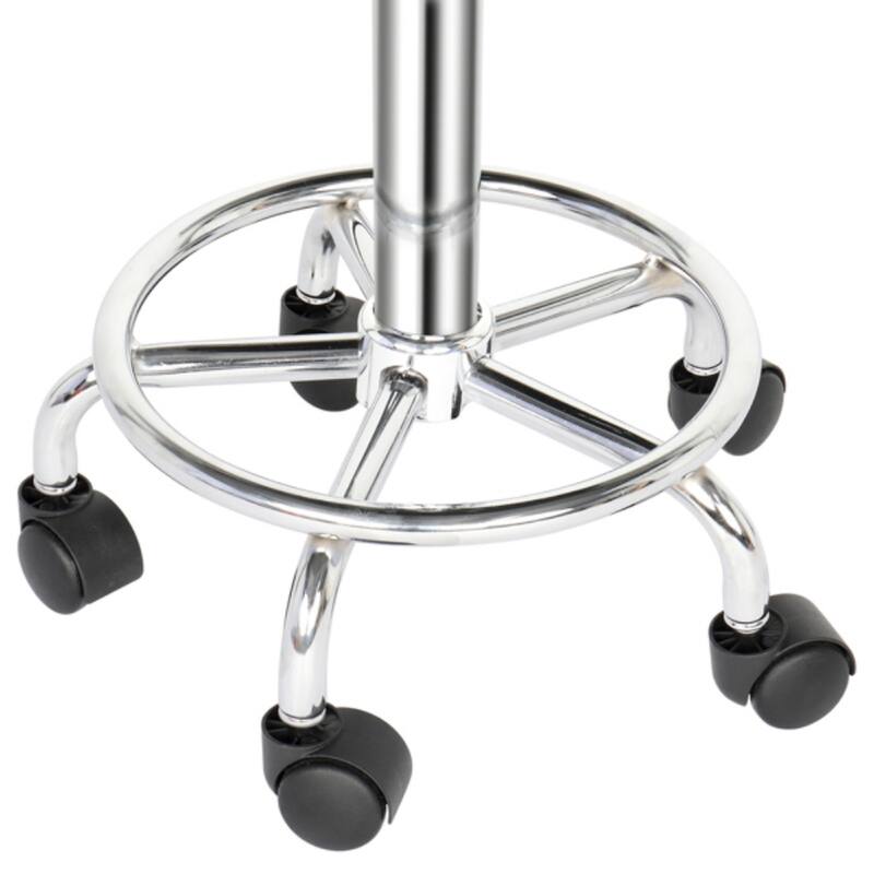 Round Stool Ha Ha Feet Rotation Bar Stool White - 13 x 13 x 25.39