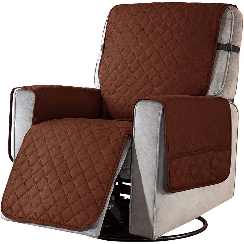 Subrtex Recliner Chair Reversible Washable Fitted Sofa Slip Cover - S