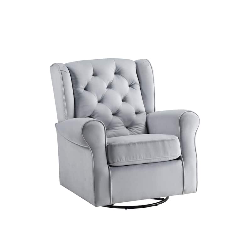 35" Swivel Arm Chair with Glider
