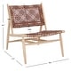 preview thumbnail 63 of 63, SAFAVIEH Bandelier Open Leather Weave Squared Accent Chair. - 26" W x 32" D x 31" H