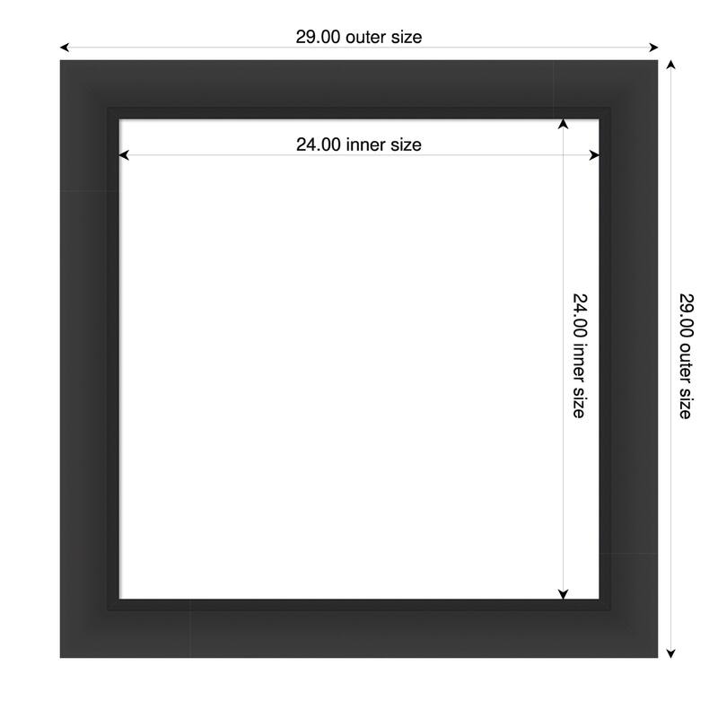 Sloped Framed Dry Erase Magnetic Board - 29 x 29 in - Sloped Black