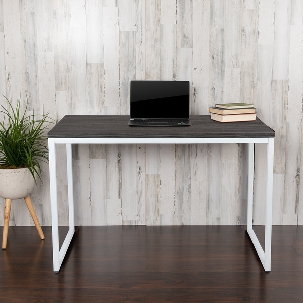 Commercial Grade Industrial Style Office Desk - 47" Length. Opens flyout.