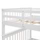 preview thumbnail 13 of 14, Stairway Design Full-over-Full Bunk Bed with Storage and Guard Rail for Bedroom,Dorm
