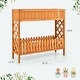 preview thumbnail 2 of 8, Gymax 2-Tier Raised Garden Bed Elevated Wood Planter Box for Vegetable - 37.5'' x 12.5'' x 35.5''