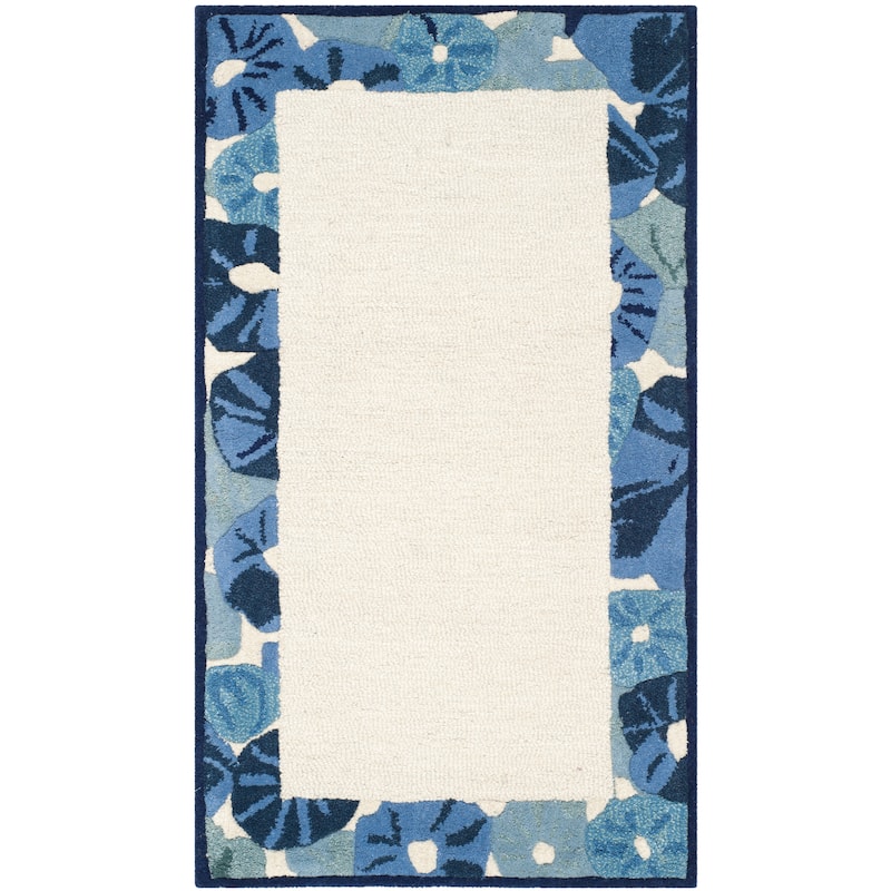 Martha Stewart by SAFAVIEH Poppy Border Wool/ Viscose Rug
