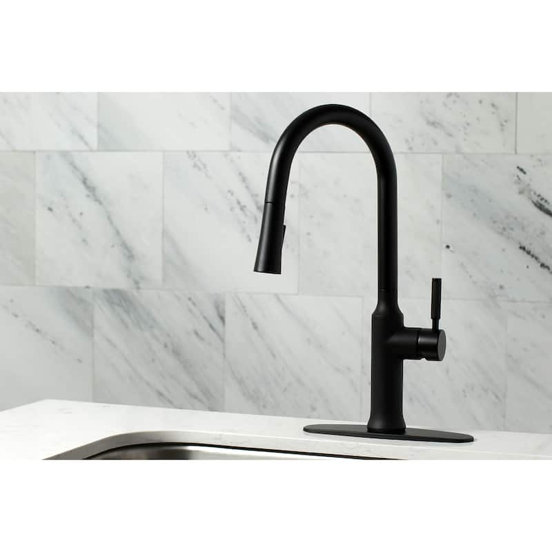 Kingston Brass Kaiser 1.8 GPM Widespread Kitchen Faucet with