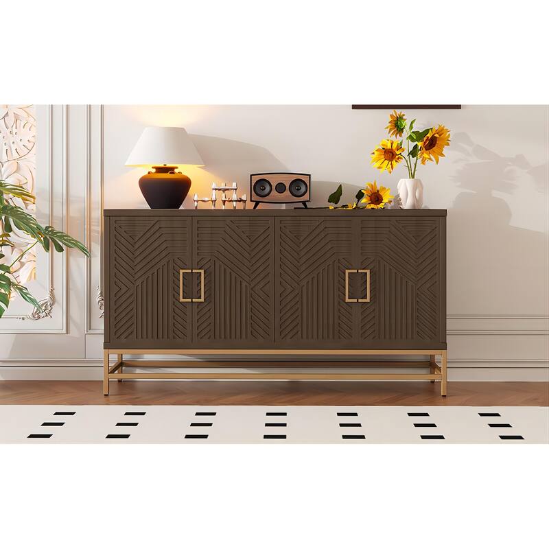 Reto Country Sideboard with Adjustable Shelves by GDFStudio