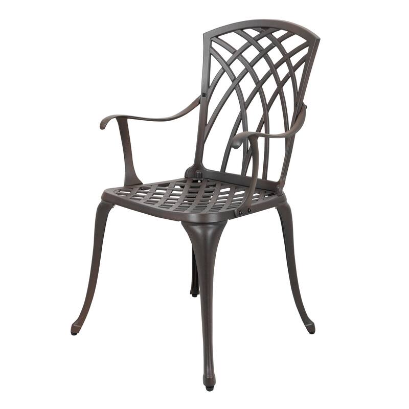 NUU GARDEN 5-piece Antique Bronze Cast Aluminum Patio Dining Set