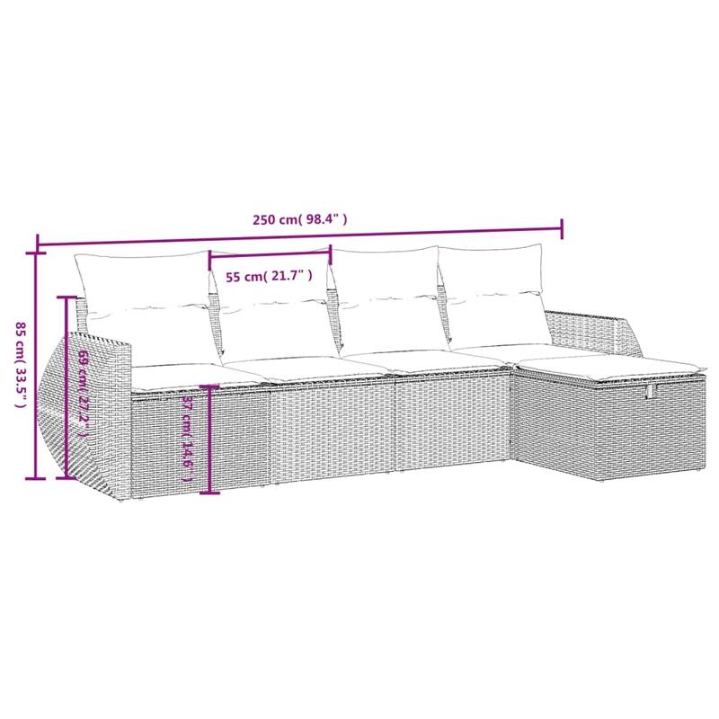 vidaXL Garden Sofa Set