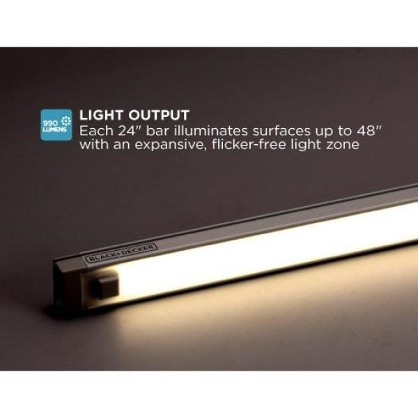 Black & Decker PureOptics™ LED Under Cabinet Puck Light Kit Warm