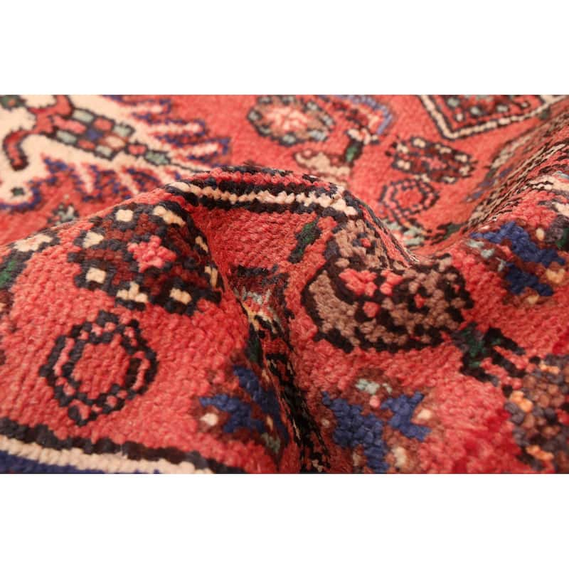 ECARPETGALLERY Hand-knotted Andelz Red Wool Rug - 3'8 x 9'9