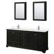 Option Dark Espresso / Carrara Cultured Marble Top /