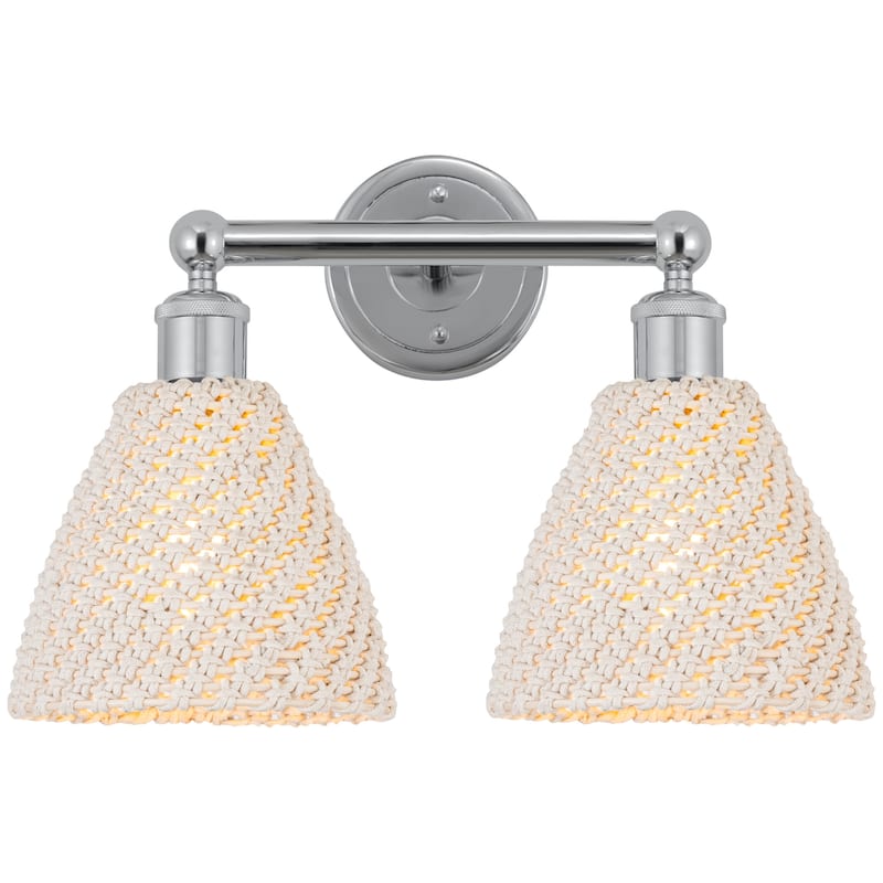 Innovations Lighting 616-2W-12-17 Bristol Natural Vanity Bristol - Polished Chrome / Natural