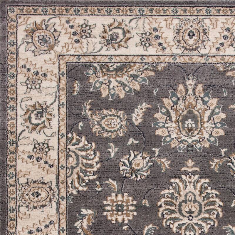 Domani Avon Grey/Ivory Timeless Traditional Rug