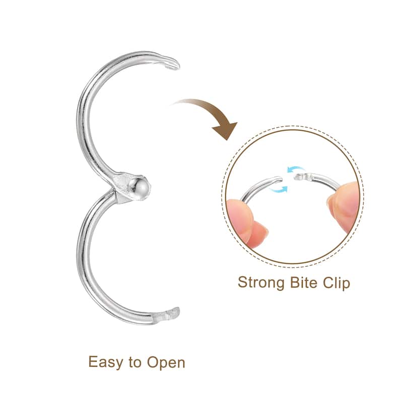 Shower Curtain Rings, 24pcs Loose Leaf Binder Rings