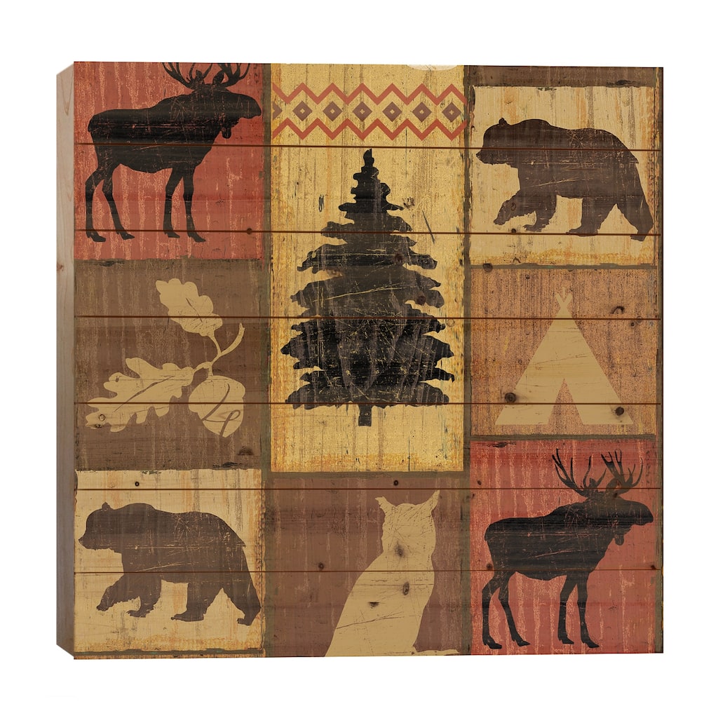 Lake Lodge Step IV Print On Wood by Sue Schlabach - Multi-Color