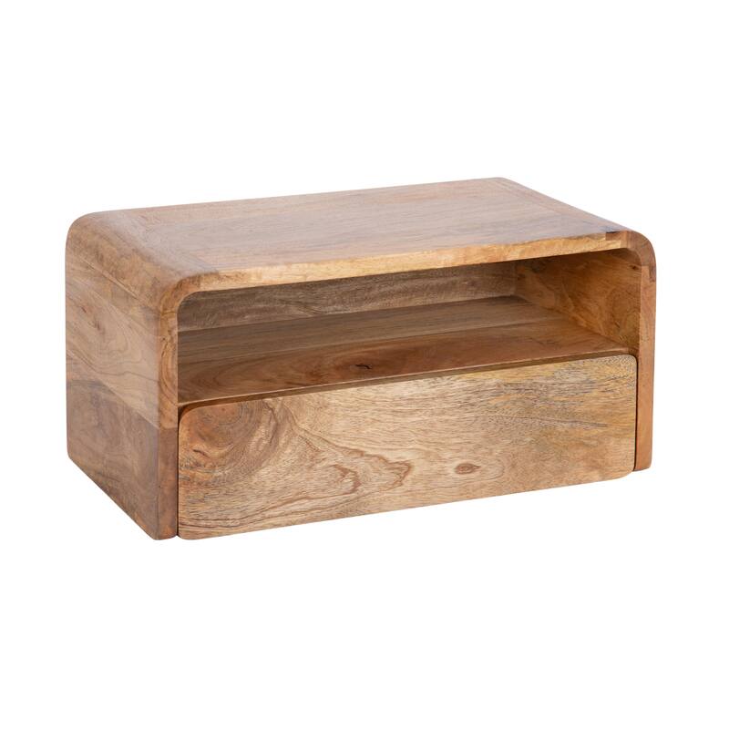 Kate and Laurel Kato Floating Side Table - 18x10x9 - Natural