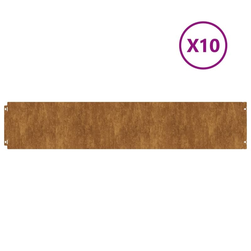 vidaXL Lawn Edgings Landscape Border Outdoor Garden Flexible Corten steel
