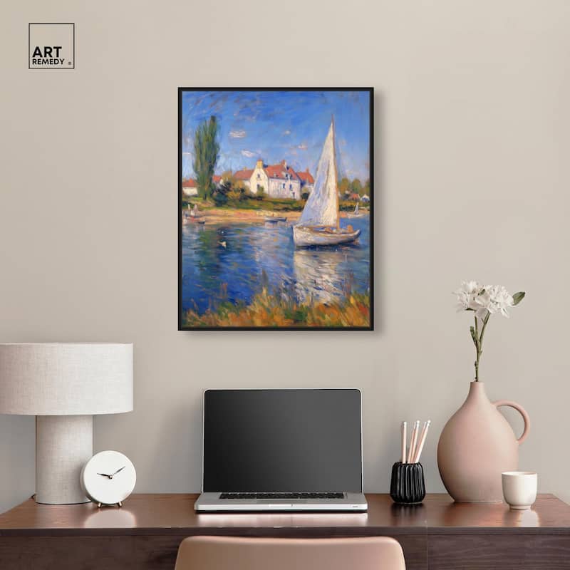 Bayside Calm I Canvas by Art Remedy