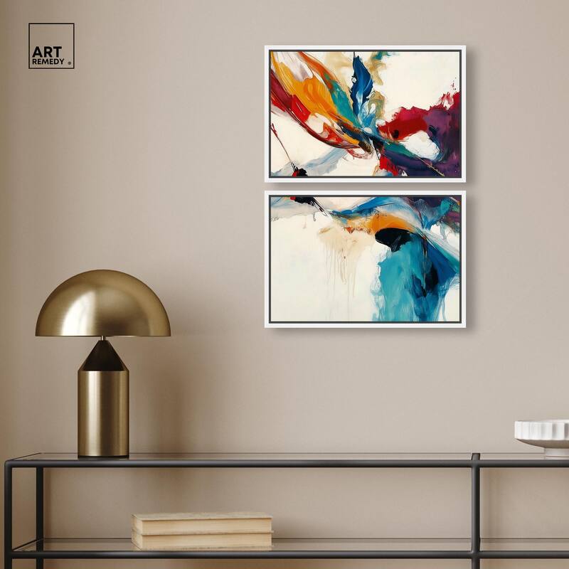 Vibrant Palette III Canvas Set of 2 by Art Remedy