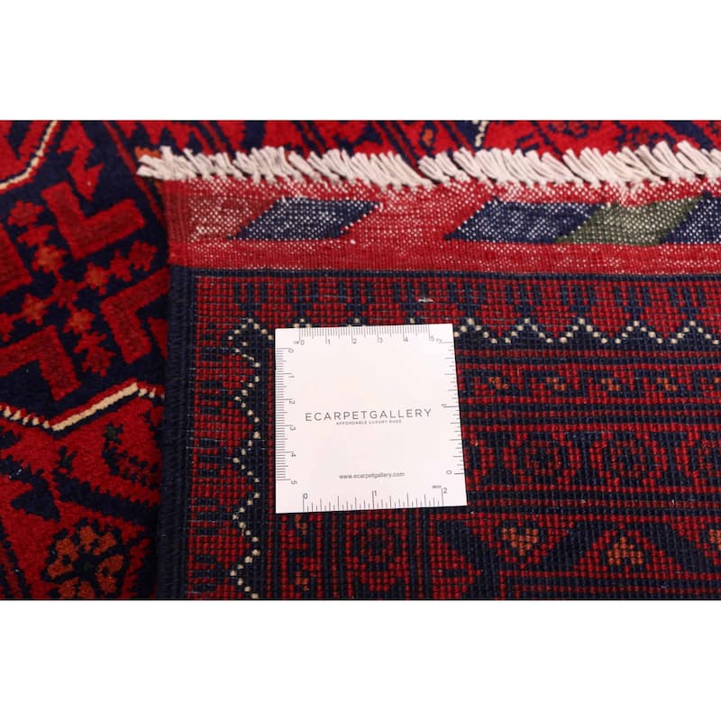 ECARPETGALLERY Hand-knotted Finest Khal Mohammadi Red Wool Rug - 9'8 x 13'1