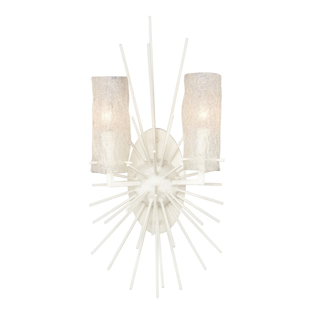 Sea Urchin 21'' High 2-Light Sconce - White Coral - 21 inch Tall