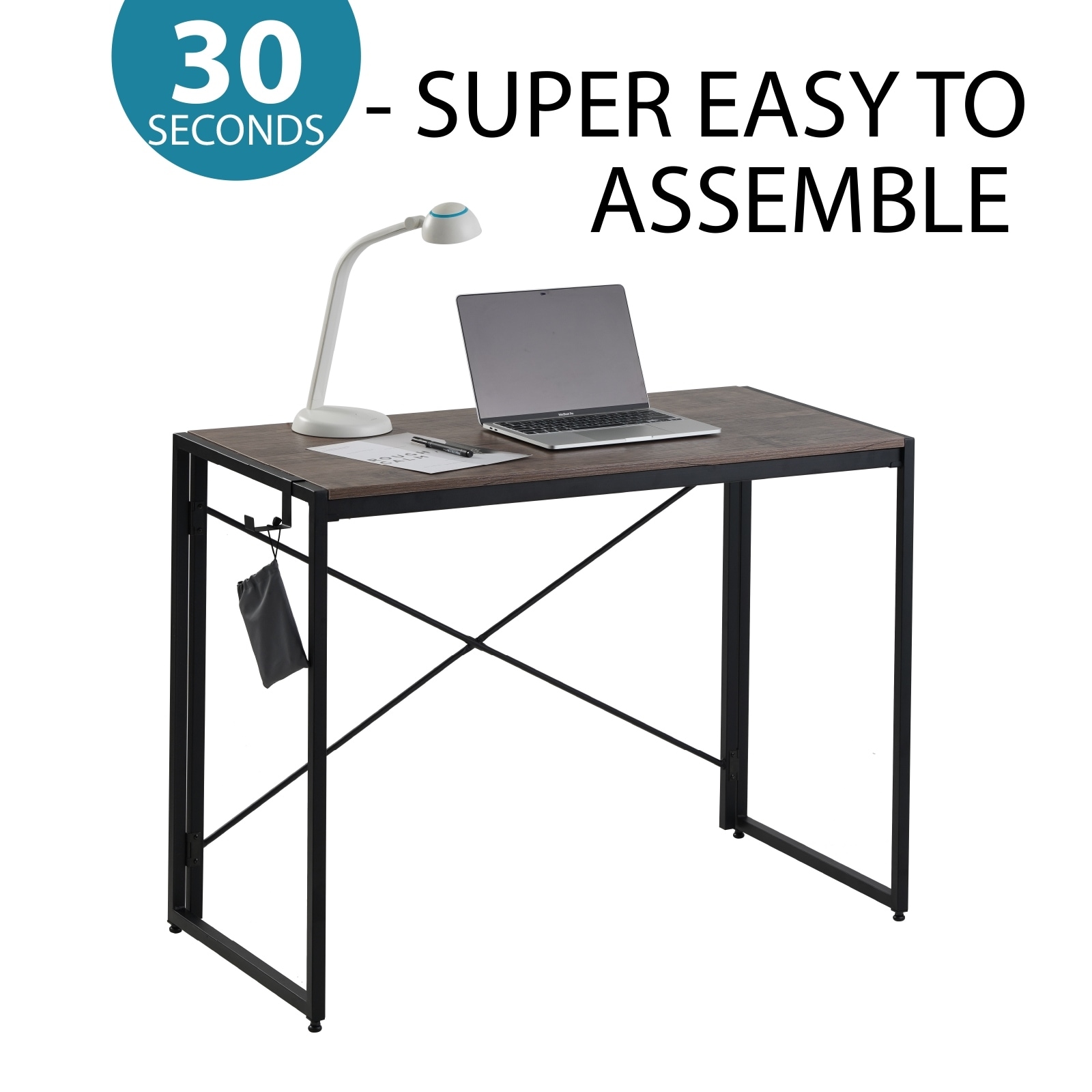 Folding Study Desk For Small Space Home Office Desk Simple Laptop Writing Table 