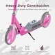 preview thumbnail 9 of 18, Gymax Folding Kick Scooter w/ 3 Adjustable Heights 8 Inches Big Wheels