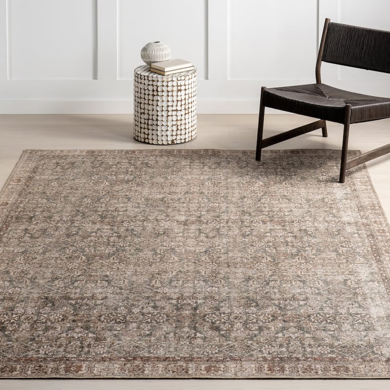 Nuloom Hillstone Collection Traditional Vintage Medallion Area Rug