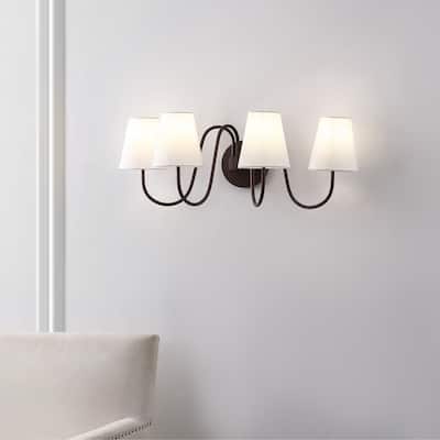 SAFAVIEH Lighting Rhea 4-light Wall Sconce (LED Bulbs Included) - 27Wx14Dx10H