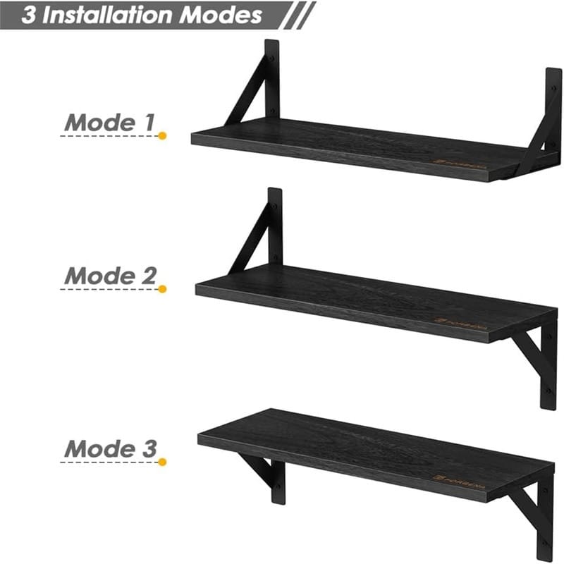 Floating Shelves Bathroom Set of 3 - 6"D x 17"W x 4.7"H