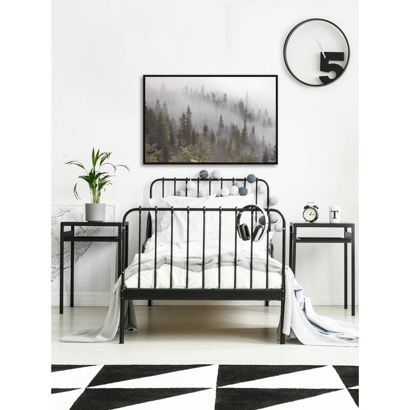 Misty Mountain Floater Framed Print on Canvas