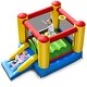 preview thumbnail 1 of 6, Costway Inflatable Bouncer Kids Slide Bounce House for Indoor Outdoor - Yellow/Red/Blue/Green - without 480W Blower Yellow/Red/Blue/Green - Kids - without 480W Blower