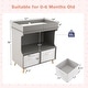 preview thumbnail 10 of 9, Costway Baby Changing Table Dresser Infant Diaper Station Nursery with - See Details