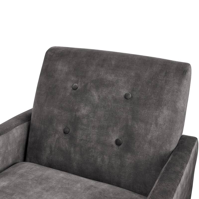 Margrate Wood Arm Tufted Back Accent Chair by Greyson Living