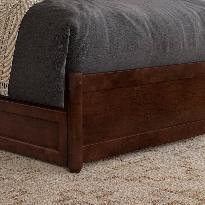Felicity Platform Bed with Panel Footboard and Storage Drawers