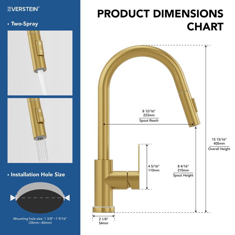 Kitchen Faucets with Pull Down Sprayer LED Single Handle High Arc Pull Out Kitchen Faucet Kitchen Sink Faucet