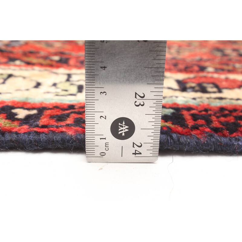 ECARPETGALLERY Hand-knotted Andelz Red Wool Rug - 2'1 x 9'1