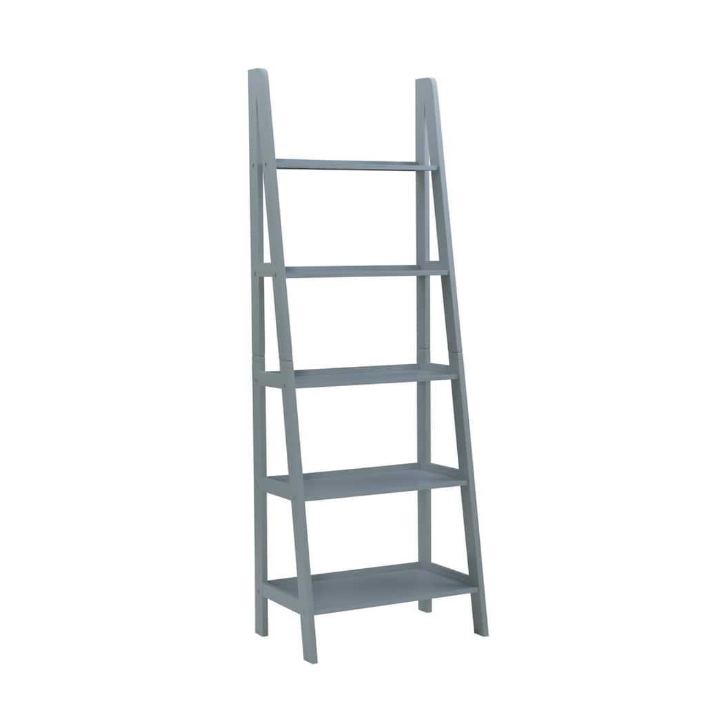 Multi Storage Ladder Bookshelf - 72" - Gray