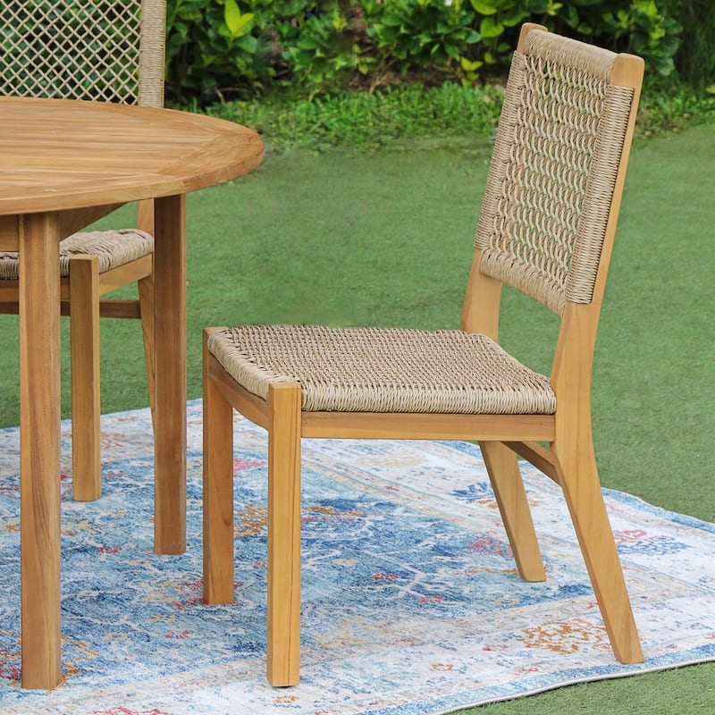 Cambridge Casual Belmont 2-Piece Teak Outdoor Dining Chair