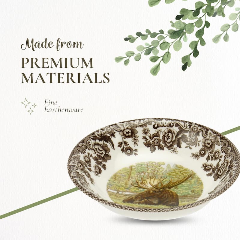 Spode Woodland Cereal Bowl Assorted Animals - 6.25 Inch