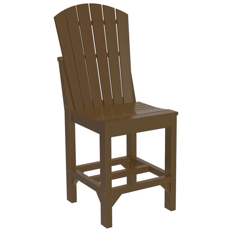 Set of 4 Poly Lumber Adirondack Dining Chairs