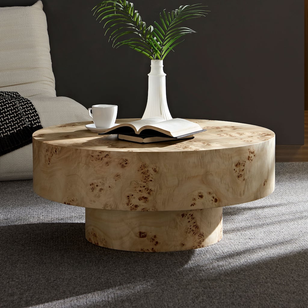 Wood Coffee Table Side Table for Living Room, Natural Dining Table Center Table Accent Table Sofa Table
