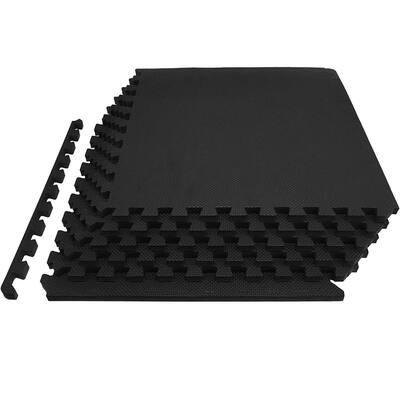 BalanceFrom 1/2" Thick Puzzle Exercise Mat with EVA Foam Interlocking Tiles