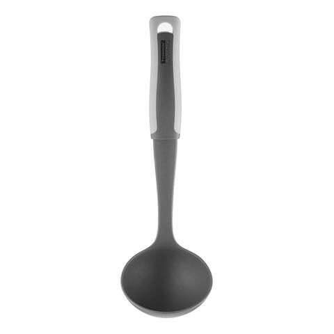 Your Choice Kitchen Two Tone Collection Grey Ladle, Soft-grip Nylon Handle With a Durable plastic body
