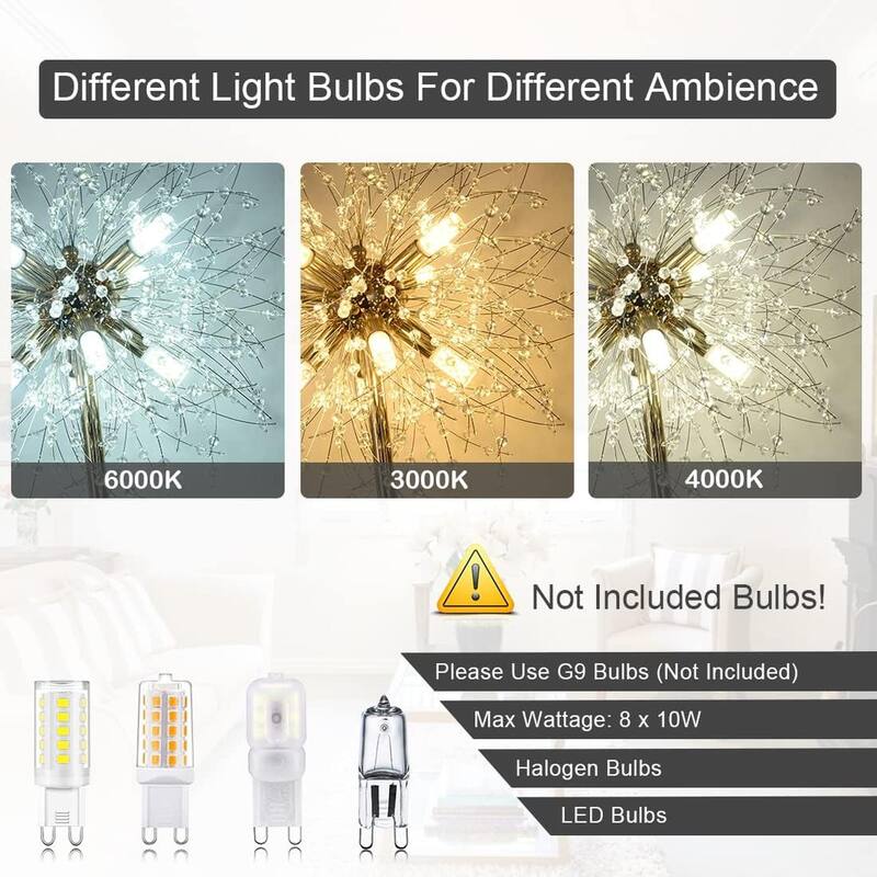 69" Tall Modern Crystal Floor Lamp with Crystal Chandelier