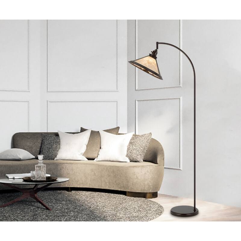 65-Inch Traditional Floor Lamp with Empire Shade for Living Room - 15” x 23” x 65”